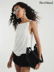Scoop Back Drape Top (W67509) | $60