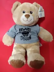 Build A Bear Workshop Classic Bear with Disney Dragon Shirt Stuffed Animal New
