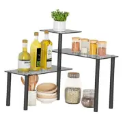 Kitchen Counter Shelf, 3 Tier Bathroom Countertop Organizer Moveable Corner