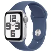 Apple Watch SE GPS 40mm Silver Aluminium Case With Denim Sport Band M/L