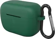 Geekria Silicone Case Cover Compatible with Sennheiser CX 500BT True Wireless Earbuds, Earphones Skin Cover, Protective Carrying Case with Keychain Hook, Charging Port Accessible (Green)