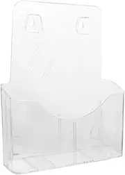 CAXUSD Acrylic Document Holder Wall Mounted File Organizer for Magazines Pamphlets Folders Display Stand for Home Office School Use