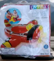 Intex Pool Float Airplane Boat Raft Cruiser Inflatable Swimming Water Kids Red