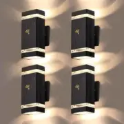 LMP 4 Packs Dusk to Dawn Outdoor Lighting, Outdoor Light Fixture with 5w LED ...