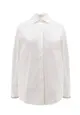 Wool blend shirt with iconic jewel application - BRUNELLO CUCINELLI - White