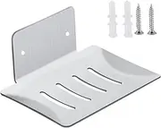 YUZP Soap Holder for Shower with Stainless Steel,Rustproof Soap Saver Sponge Holder for Bathroom,Tub,Kitchen Sink (Chrome Bore)