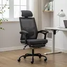 Mesh Office Chair with Footrest Home Office Desk Chair with Headrest Backrest