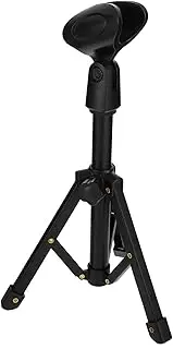 KICHOUSE 1 set Desktop Microphone Tripod Stand Alloy Mic Stand with Folding Design Secure for Recording Podcasting Online Gaming and Voice Work