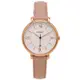 FOSSIL Jacqueline 粉紅優雅風的皮革女性手錶(ES3988)-白面/35mm