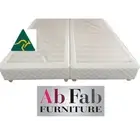 KING TWIN ENSEMBLE BED BASE FRAME ONLY - ASSEMBLED - AUSTRALIAN MADE IN WHITE