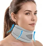 RAFSUN Neck Brace for Neck Pain Support - Soft Cervical Collar with Adjustable Fit, Spine Pressure Relief for Sleeping and Daily Use