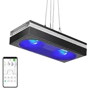 PopBloom RL180 Reef LED Light, 180W Reef Aquarium Lighting for SPS LPS Corals and Saltwater Fish Tanks,4 Channels Fully Programmable