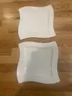 Villeroy & Boch Wave Square White Dinner Plate / Platter 10 Set Of 2 NEW
