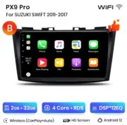 Radio 2 din 9 " For Suzuki Swift MK4 11/17 Android Bluetooth USB Wifi Carplay