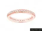 0.40Ct Round Diamond Milgrain Eternity Wedding Band 14k Rose Gold I SI2 Prong