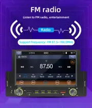 FM Hand Free MP5 Player 6.2in 1 Din CarPlay Android Car Stereo Radio Bluetooth (for: Porsche)