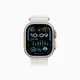 Apple Watch Ultra 2 49mm 鈦金屬錶殼搭配白色海洋錶帶-GPS+行動網路版