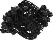 HEATSHAKING 50Pcs Heavy Duty Bungee Cords with Balls Portable Elastic Tie Downs for Canopy Tarp and Tent for Camping and Outdoor Use Lightweight and Compact Design Versatile