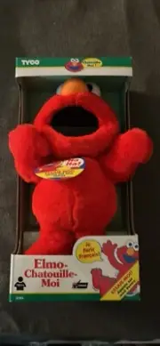 VINTAGE 1996 TICKLE ME ELMO IN FRENCH SESAME STREET BY TYCO BRAND NEW IN BOX!