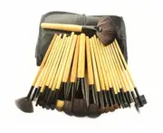 24PCS Cosmetic Brushes and Multicolored Cosmetic Tools - Log color