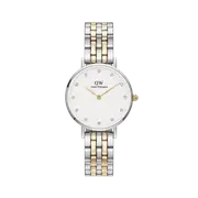 Daniel Wellington Petite Lumine 28 5-Link Gold & Silver White Watch