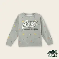 在飛比找momo購物網優惠-【Roots】Roots大童-復古翻玩系列 獎盃元素圓領上衣