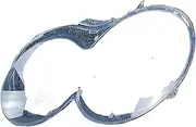 CLZCNQLX Pair Headlight Lens Cover Compatible for Mercedes-Benz W209 CLK 2003-2009 Headlamp Shade Shell Glass Cover(Right)