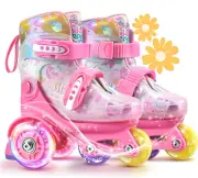 Unicorn Toddler Roller Skates, Kids Training Safety Tripple Protection Roller Sk