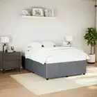Bed Frame Dark Grey Double Velvet vidaXL