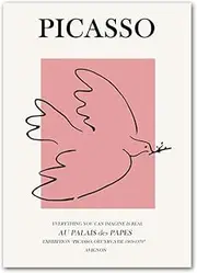 Famous Pablo Picasso Posters The Bird Wall Art And Prints Pablo Picasso Canvas Painting Pablo Picasso Pictures Modern Home Decor 40x60cm No Frame