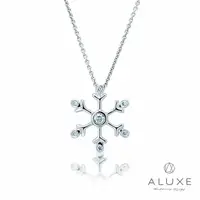 在飛比找PChome24h購物優惠-【ALUXE 亞立詩鑽石】Snowflakes 天然美鑽項鍊