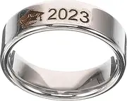 [HEALEEP] Unisex Graduation Delicate Doctor Hat Finger for Graduation Party Meaningful for Friends and Classmates Stainless Steel Jewelry