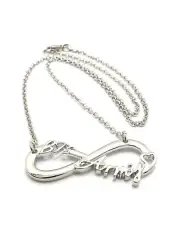 Unisex White Gold plated BTS Army Pendant & 2mm 18" Link Choker Chain Necklace