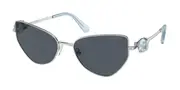 Swarovski SK7003 400187 Men's Sunglasses Silver Size 57
