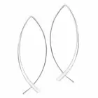 Long Fish or ICHTHYS Earrings in SOLID Sterling Silver - NEW!