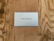 Warranty Card ALFRED DUNHILL - Not Sealed