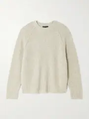 [James Perse] James Perse - Cashmere-blend Bouclé Sweater - Light gray - 0 0 Gray