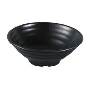 Yanco China BP-3019 Black Pearl Asian Style 48 oz. Melamine Bowl - 2 Doz