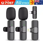 Wireless Lavalier Microphone For Phone Android iPhone ipad Vlog Live Stream Mic