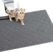 Cat Litter Mat Litter Box Mat，Litter Trapping Mat Premium Durable PVC Pad, 47 x 35 Inches Kitty Litter Box, Easy to Clean，Non-Slip，Urine Waterproof