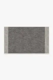 90' x 150' | Machine Washable Runner Rug | Kid & Pet Friendly | Indoor Rug | Solvi Charcoal Flatwoven Rug | Ruggable
