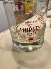 The Great Gatsby Broadway - LOW Ball Glass-3.5' Tall NEVER USED
