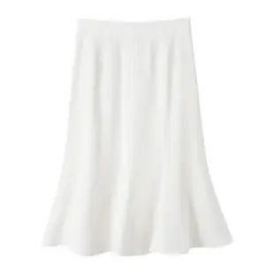 OSA法式白色女士魚尾半身裙子