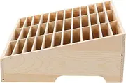 MAGICLULU Phone Management Box Cell Phone Storage Holder Multi-grid Wooden Organizer