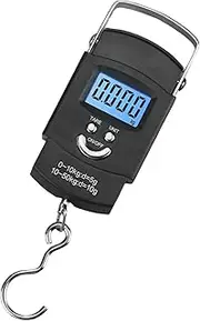 [koolsoo] Fishing Digital Scale Suitcase Weighing Scale with Backlit LCD Screen 110lb/50kg Luggage Weight Scale for Farmer Market, Home, Supermarket