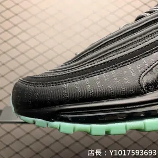 Nike Air Max 97 黑綠 時尚 子彈 氣墊 慢跑鞋 921826-017 男鞋