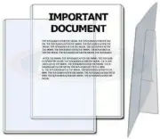 One Unit BCW 8.5 x 11 Rigid Topload Photo / Document Holder with Built In Stand