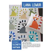 Lana Lemur Quilt Pattern and Pillow By Elizabeth Hartman Quilting Sewing Craft