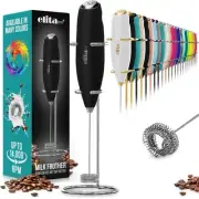 Powerful Milk Frother Wand - Handheld Coffee Frother - Mini Foam Maker With S...