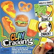 Tara Toy Clay Cracking Snack Surprise, Multi, Ages 6+, Includes 2 Modeling Clay Bags, 8 Paint Pods, 1 Paintbrush, 2 Clear Gloss Bottles, 1 Mold Tray, 3 Design Tools, 2 Glitter Bags, 1 Design Guide
